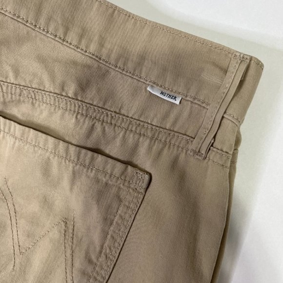 Mother Denim THE DROPOUT On the Island Khaki Pants Size 28 - Picture 7 of 11